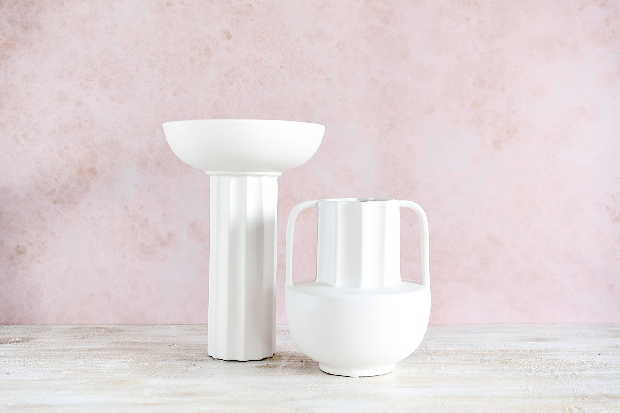 Mae White Ceramic Vase