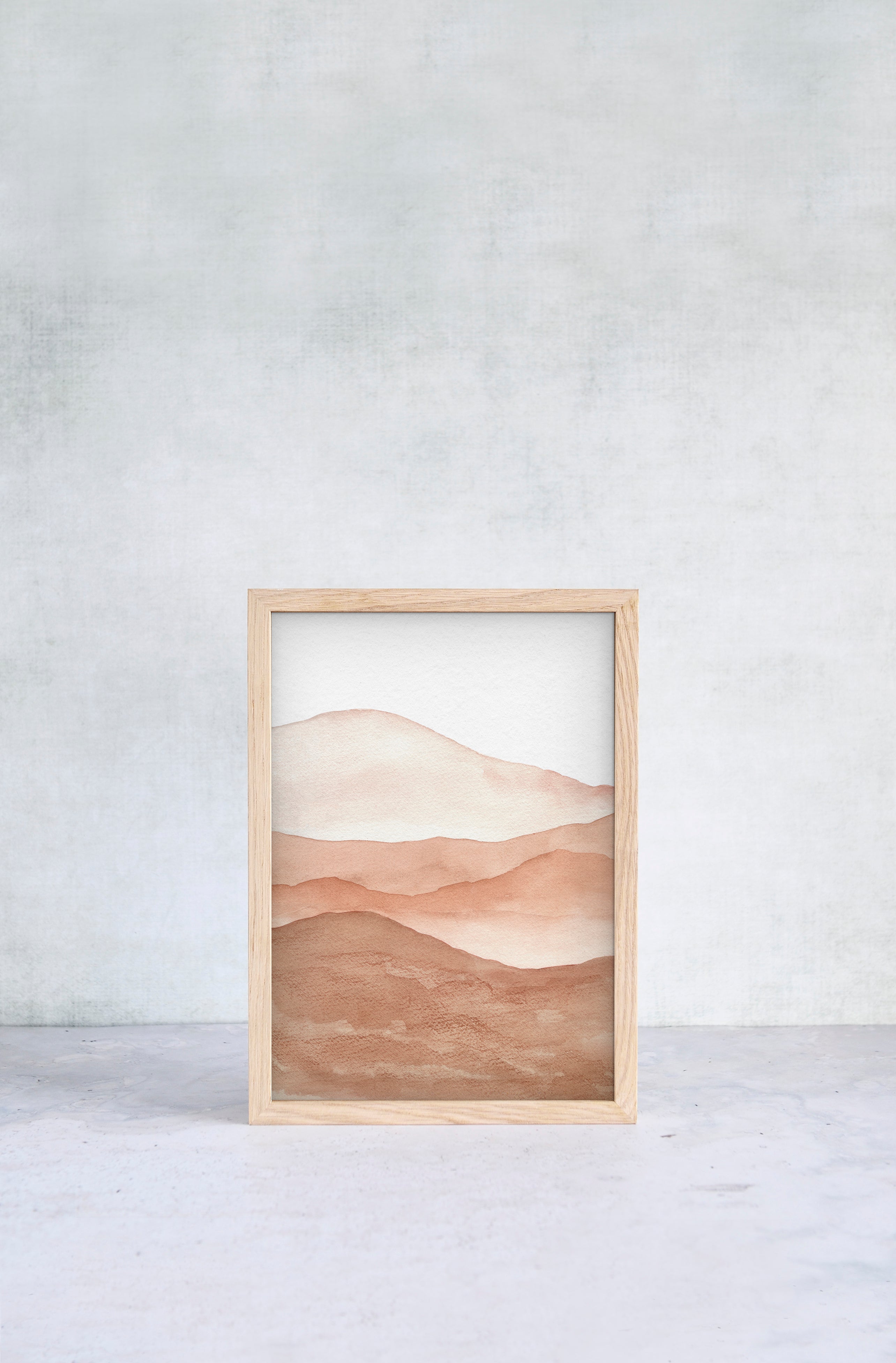 Terracotta Mountain Art (Set of 2)