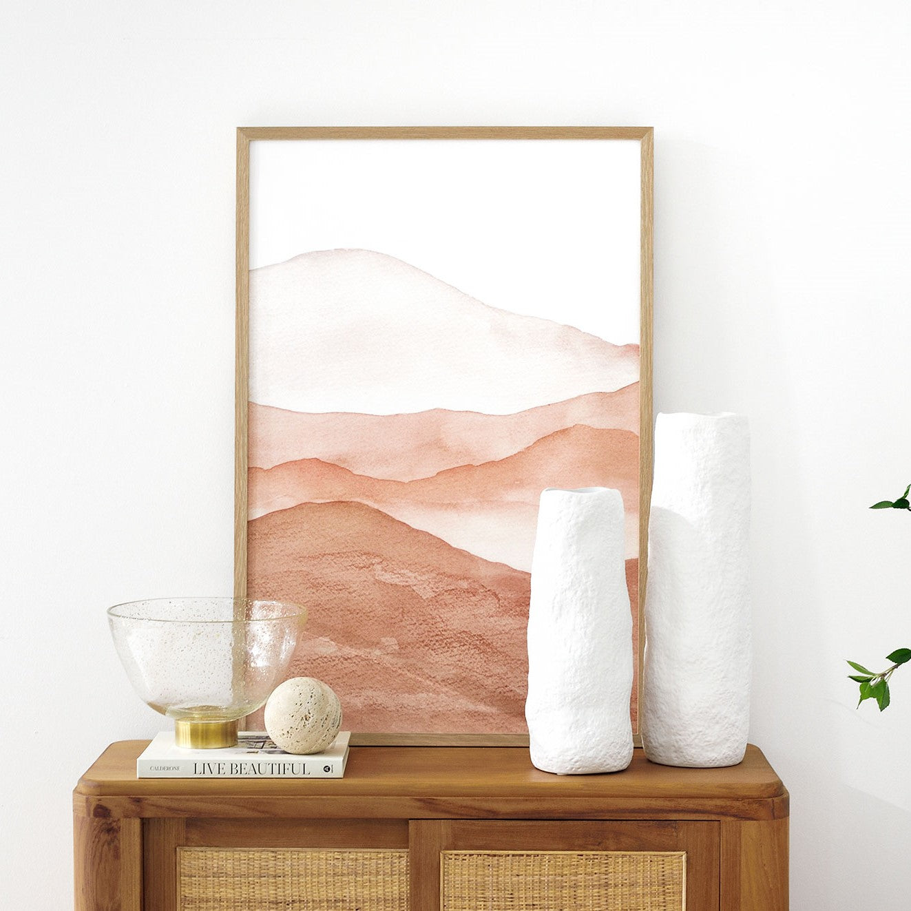 Terracotta Mountain Art (Set of 2)